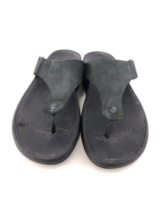 FitFlop Trakk Black Leather Summer Sandals 12 main image 11